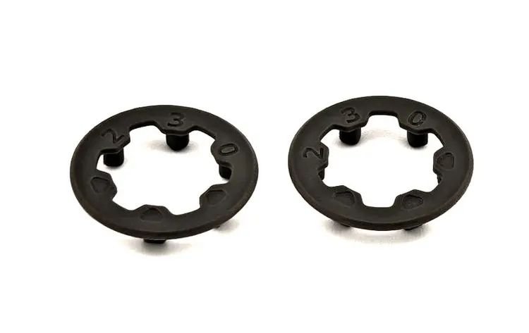Marka Racing 1:28 Mini-Z Flange Laterali - GRIGIO SCURO (2 pz)