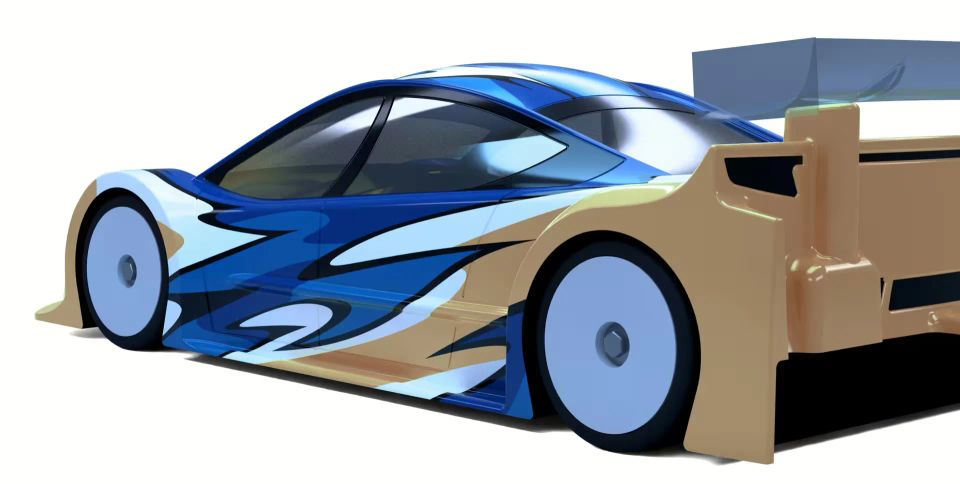 Avalon Vortex 1:10 Touring Body Shell 190mm (clear) 0,5mm