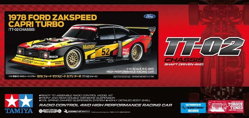 1978 Ford Zakspeed Capri Turbo TT-02 Tamiya