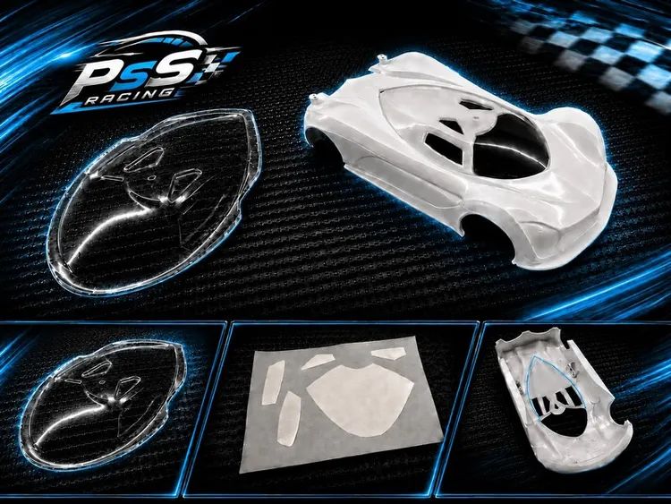 PSS Racing PsP-0001 - Lexan Roof for MF-1 ABS Plastic Body (1pz)