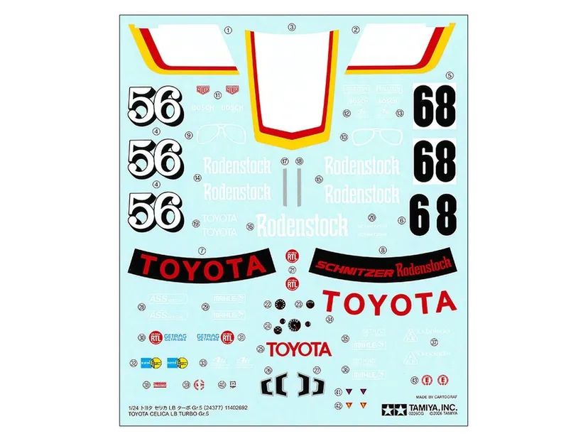 Toyota Celica LB Turbo GR.5 1/24 Kit di Montaggio Tamiya