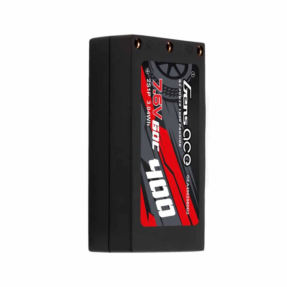 GensAce Mini 1:28 LiPo 2S HV 2.0 7.6V-400-60C(JST) 44x23x12mm 19g