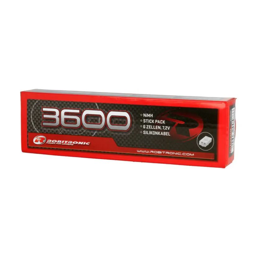 NiMH Battery 3600mAh 7,2V Stick Pack Tamiya Plug